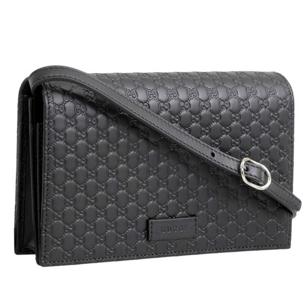 Gucci Bags Outlet Leather Black Micro Shoulder ssima